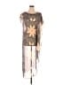 Mara Hoffman 100% Polyester Gold Tan Poncho One size - photo 1