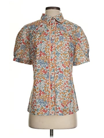 Allegra K Short Sleeve Blouse (view 1)