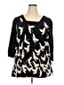 JunaRose Black 3/4 Sleeve T-Shirt Size 20 - photo 1