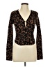 Shein Animal Print Brown Cardigan Size L - photo 1