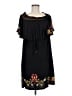 Monsoon 100% Viscose Floral Black Casual Dress Size 8 - photo 1