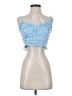 Shein 100% Polyester Blue Tank Top Size 2 - photo 1