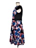 Wisp Print Blue Cocktail Dress Size 8 - photo 5