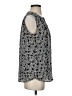 Banana Republic 100% Polyester Hearts Black Silver Sleeveless Blouse Size S - photo 4