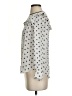 J.Crew Polka Dots Silver Long Sleeve Silk Top Size 2 - photo 5