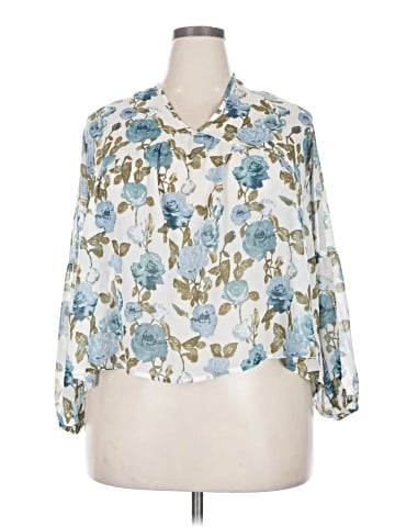 Mossimo Supply Co. 3/4 Sleeve Blouse (view 1)