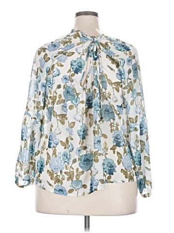Mossimo Supply Co. 3/4 Sleeve Blouse (view 2)