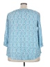 Fred David Blue 3/4 Sleeve Blouse Size 2X - photo 2