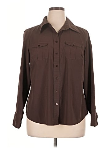 Lane Bryant Long Sleeve Blouse (view 1)