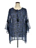 Catherines 100% Polyester Blue 3/4 Sleeve T-Shirt Size 2X - photo 1