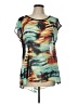 Chenault 100% Polyester Teal Sleeveless T-Shirt Size L - photo 1