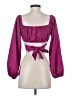 Shein 100% Polyester Purple 3/4 Sleeve Blouse Size XS - photo 2