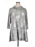 Assorted Brands Metallic Silver Casual Dress Size XL - photo 1
