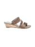 AUBREY LYNN Tan Wedges Size 9 1/2 - photo 1