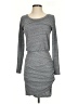 Leith Solid Gray Casual Dress Size XS - photo 1
