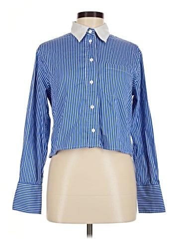 Madewell Relaxed Button-Up Cropped Shirt (view 1)