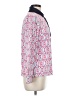 J. McLaughlin Print Pink Long Sleeve Blouse Size M - photo 4