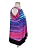 Rafaella Color Block Purple Short Sleeve Top Size XL - photo 4