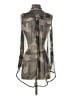 Sans Souci 100% Polyester Camo Green Sleeveless Blouse Size L - photo 2
