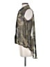 Sans Souci 100% Polyester Camo Green Sleeveless Blouse Size L - photo 5