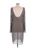 Chaudry Metallic Gray Casual Dress Size L - photo 2