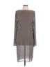 Chaudry Metallic Gray Casual Dress Size L - photo 1