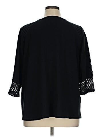 LOGO by Lori Goldstein 3/4 Sleeve Top (view 2)