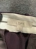 Ann Taylor LOFT Solid Black Burgundy Dress Pants Size 8 - photo 4
