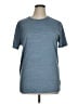 Layer 8 100% Polyester Solid Blue Active T-Shirt Size XL - photo 1