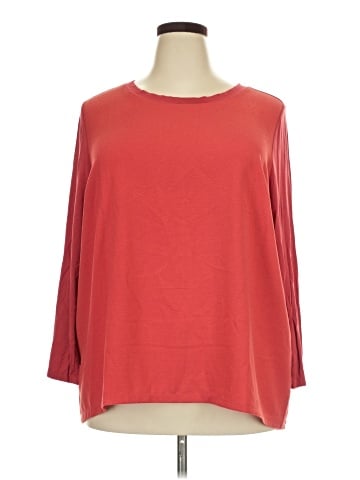 Lane Bryant Outlet 3/4 Sleeve T-Shirt (view 1)