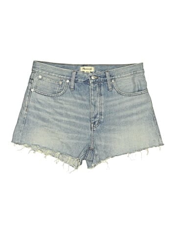 Madewell Relaxed Denim Shorts in Rosemount Wash: Destroyed Hem Edition (view 1)