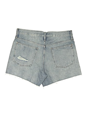 Madewell Relaxed Mid-Length Denim Shorts in Steenwick Wash: Ripped Edition (view 2)