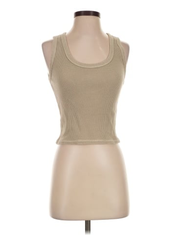 Madewell Waffle Knit Scoop Crop Tank (view 1)