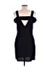 River Island 100% Polyester Black Casual Dress Size 14 - photo 2