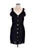 River Island 100% Polyester Black Casual Dress Size 14 - photo 1