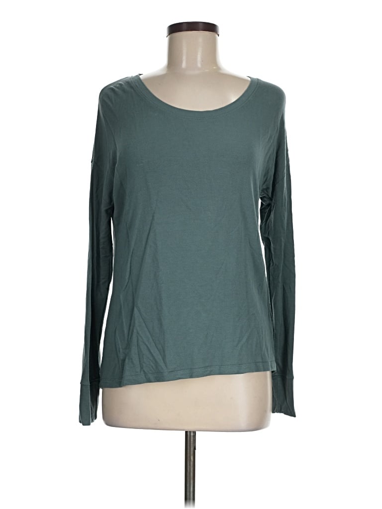 Pre-owned Tahari Long Sleeve T-shirt In Green