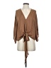 By Together Brown 3/4 Sleeve Blouse Size S - photo 1