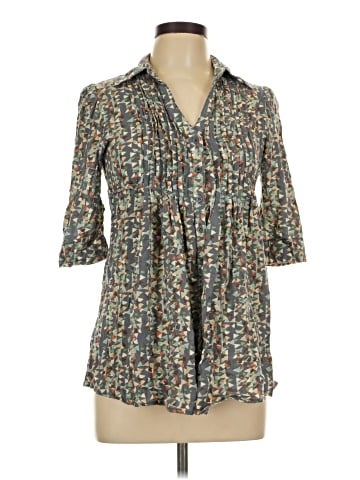 Mine 3/4 Sleeve Button-Down Shirt (view 1)