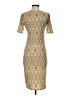 Lularoe Print Tan Cocktail Dress Size XXS - photo 2