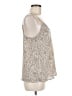 Socialite 100% Polyester Silver Sleeveless Blouse Size M - photo 4