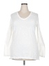 DKNY Jeans 100% Cotton White Pullover Sweater Size XXL - photo 1