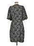 Halogen 100% Polyester Animal Print Black Casual Dress Size L - photo 2