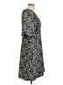 Halogen 100% Polyester Animal Print Black Casual Dress Size L - photo 4