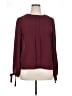 Shein 100% Polyester Burgundy Long Sleeve Blouse Size XL - photo 1