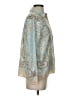 Rose + Olive 100% Polyester Paisley Blue Long Sleeve Blouse Size XS - photo 4