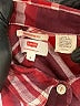 Levi's Plaid Burgundy Long Sleeve Button-Down Shirt Size S - photo 7