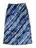 Japna 100% Polyester Print Blue Casual Skirt Size M - photo 2