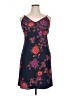 Natori Floral Blue Cocktail Dress Size L - photo 1