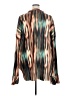 Boohoo 100% Polyamide Animal Print Brown Long Sleeve Blouse Size 18 - photo 2