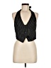 Shein Black Sleeveless Button-Down Shirt Size M - photo 1